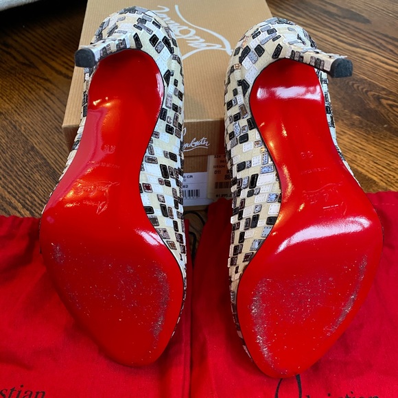 Christian Louboutin Fifi Mosaique Heels - Picture 3 of 4